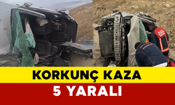 Malatya’da Araç Takla Atarak Şarampole Devrildi: 5 Yaralı