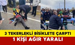 Manisa Kula’da Otomobil Üç Tekerlekli Bisiklete Çarptı: 1 Ağır Yaralı