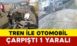 Manisa’da Tren ile Otomobil Çarpıştı