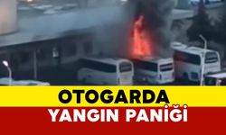 Otogarda yangın paniği