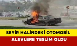 Seyir Halindeki Otomobil Alev Aldı