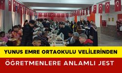 Yunus Emre Ortaokulu Velilerinden Öğretmenlere Anlamlı Jest