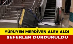 Yürüyen Merdiven Alev Aldı: Seferler Durduruldu