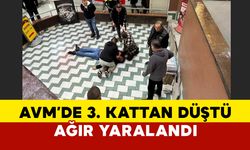 Zonguldak'ta AVM'de 3. kattan düştü ağır yaralandı