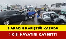 3 Aracın Karıştığı Kazada 1 Kişi hayatını Kaybetti