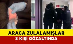 Bakın uyuşturucuyu araçta nereye zulalamışlar: 3 gözaltı