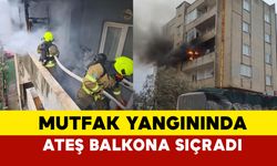 Balıkesir'de mutfak yangını hızla yayıldı