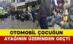 Balıkesir'de otomobil, 11 yaşındaki çocuğun ayağının üzerinden geçti