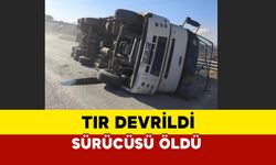 Bilecik'te tır devrildi, sürücüsü öldü