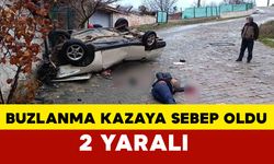 Buzlanma kazaları beraberinde getirdi: 2 yaralı