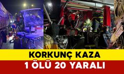 Denizli’de Yolcu Otobüsü ile Tır Çarpıştı: 1 Ölü, 20 Yaralı