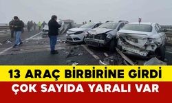 Diyarbakır’da 13 aracın karıştığı kazada 9 kişi yaralandı