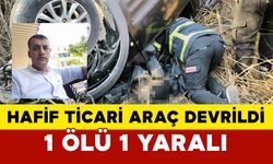 Diyarbakır’da hafif ticari araç devrildi: 1 ölü, 1 yaralı