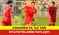 Karaman FK, İlk Yarı İstatistiklerini Paylaştı