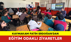 Kaymakam Fatih Erdoğan’dan Eğitim Odaklı Ziyaretler