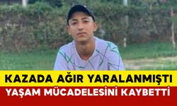 Kazada ağır yaralanan motosikletli genç kurtarılamadı