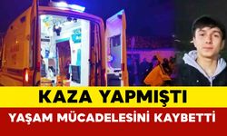 Kazadan yaralı kurtulan motosiklet sürücüsü hayatını kaybetti