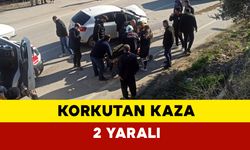 Korkutan trafik kazası: 2 yaralı