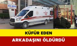 Küfür eden arkadaşını öldürdü