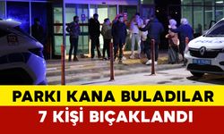 Parkı kana buladılar: 7 kişi bıçaklandı