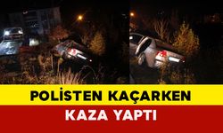 Polisten Kaçarken Kaza Yaptı