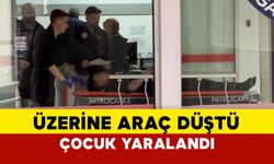 Samsun'da sanayide iş kazası: Üzerine araç düşen çocuk yaralandı