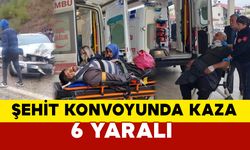 Şehit Konvoyunda Kaza: 6 Yaralı