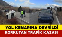 Seydişehir'de Trafik Kazası: Hafif Ticari Araç Devrildi, 1 Yaralı