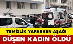 Temizlik yaparken aşağı düşen kadın hayatını kaybetti