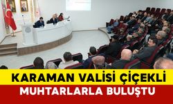 Vali Mehmet Fatih Çiçekli Mahalle Muhtarlarıyla Buluştu