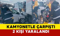 Van'da otomobil kamyonetle çarpıştı: 2 yaralı