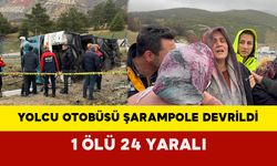 Yolcu Otobüsü Şarampole Devrildi: 1 Ölü, 24 Yaralı