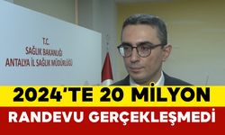 2024 yılında 20 milyon 800 bin randevu gerçekleşmedi