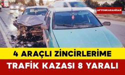 4 araçlı zincirlerime trafik kazası 8 yaralı