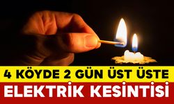 4 Köyde 2 Gün Üst Üste Elektrik Kesintisi