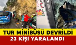 Aydın Germencik'te Tur Minibüsü Devrildi: 23 Yaralı