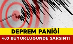 Bursa’da Deprem Paniği: 4.0 Büyüklüğünde Sarsıntı