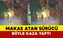 Bursa'da makas atan sürücü böyle kaza yaptı