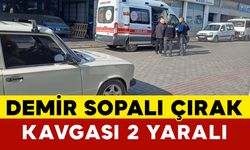 Demir sopalı çırak kavgası: 2 yaralı