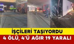 Denizli’de İşçi Servisi Devrildi: 4 Ölü, 19 Yaralı