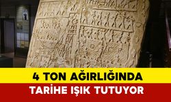 Elazığ'da Sergilenen 4 Bin Yıllık Harput Kabartması Yoğun İlgi Görüyor