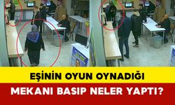 Eşinin oyun oynadığı mekanı basıp zarar verdi, zorla eve götürdü