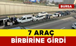 Feci kazada 7 araç birbirine girdi