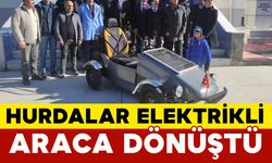 Hurda parçalar elektrikli araca dönüştü