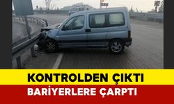 Isparta Eğirdir’de Hafif Ticari Araç Bariyerlere Çarptı: 2 Yaralı