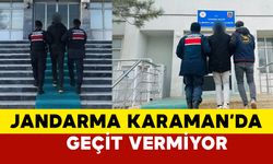 Jandarma Karaman'da 18 kişi yakaladı 3'ü tutuklandı