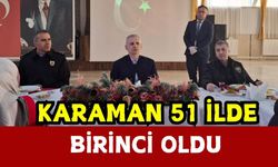 Karaman, Aranan Şahısların Yakalanmasında 51 İlin Birincisi Oldu