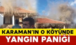 Karaman Akarköy’de Korkutan Yangın