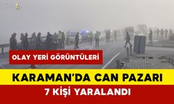 Karaman-Konya Karayolu'nda Zincirleme Kaza: 7 Yaralı