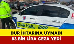 Karaman'da abart egzozla dur ihtarına uymadı, 83 bin lira ceza yedi